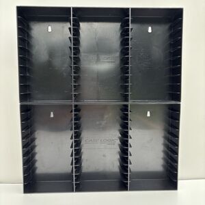 2 Case Logic Brand 30 Cassette Tape Holders / Wall Mount Storage Racks Black USA